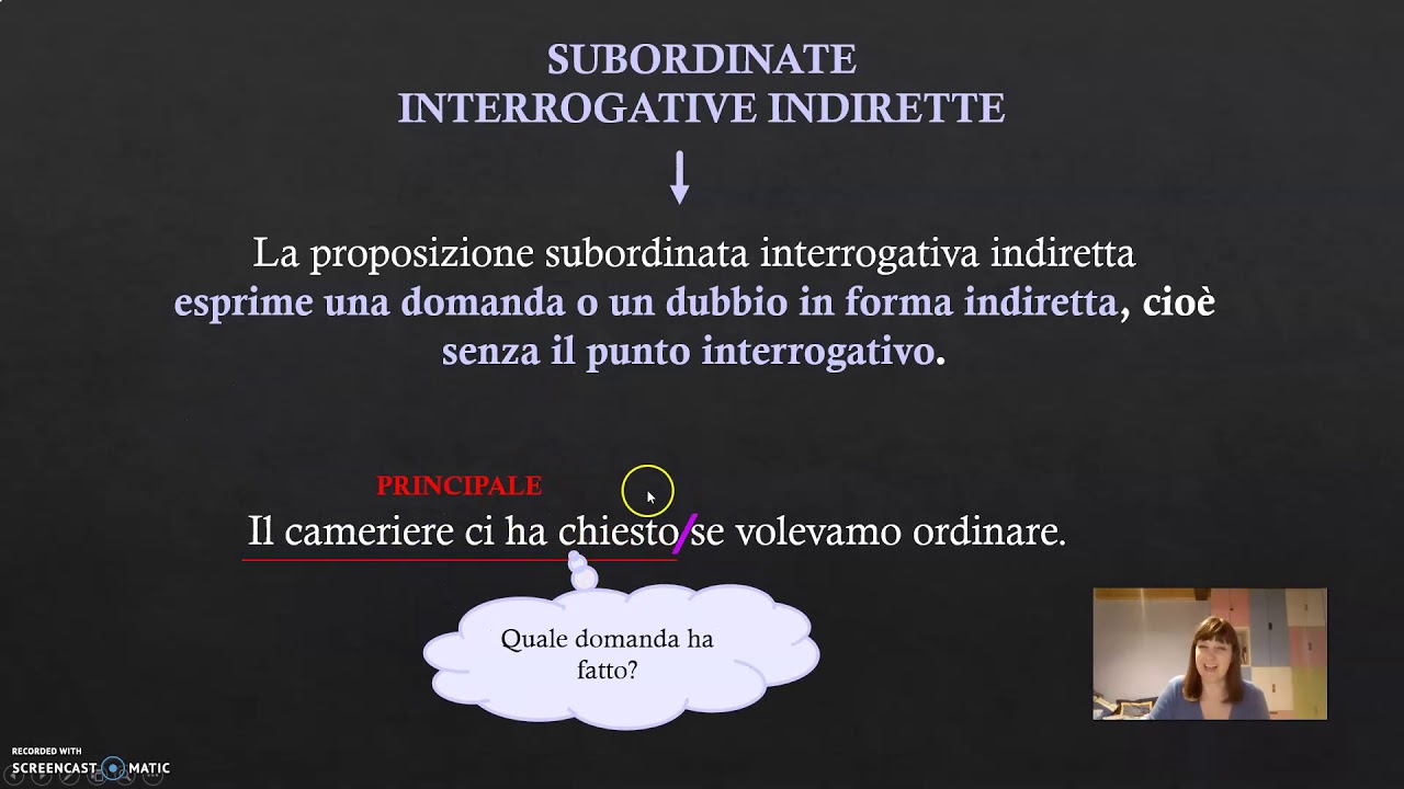 subordinate sostantive 3 e 4