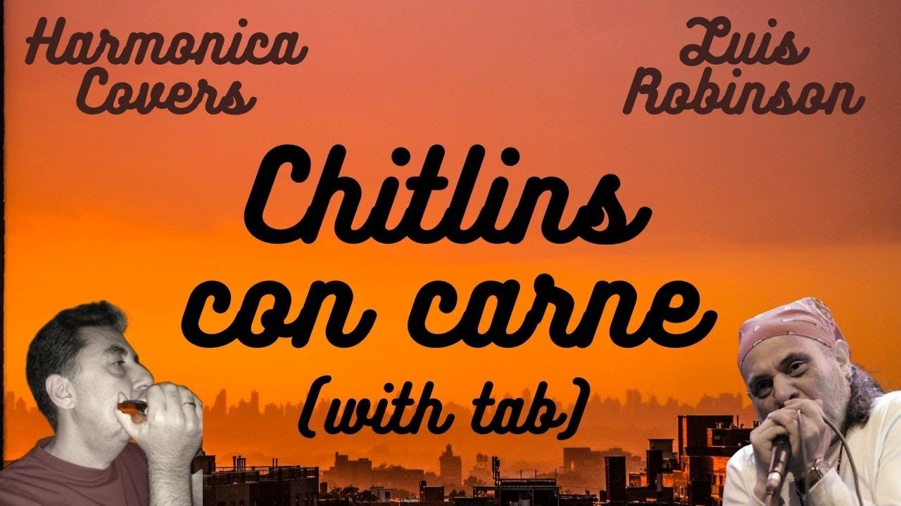 🎵 CHITLINS CON CARNE 🎵 - T&oacute;cala como Luis Robinson - Harmonica Cover with tab