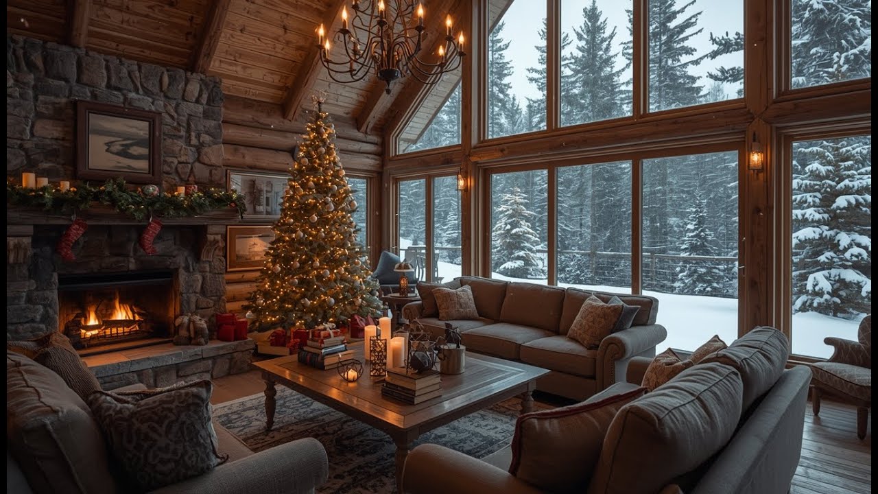 Warm Winter Fireplace 2026 | Relaxing Piano Music & Crackling Fire for Sleep and Calm