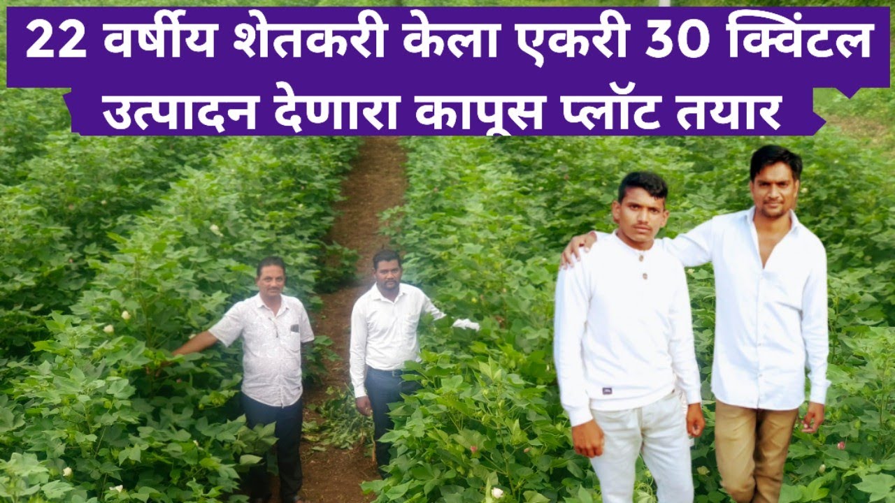 22 वर्षीय युवा शेतकरी एकरी 30 क्विंटल येणारा प्लॉट केला तयार सर्व गाव चिडवायचे
