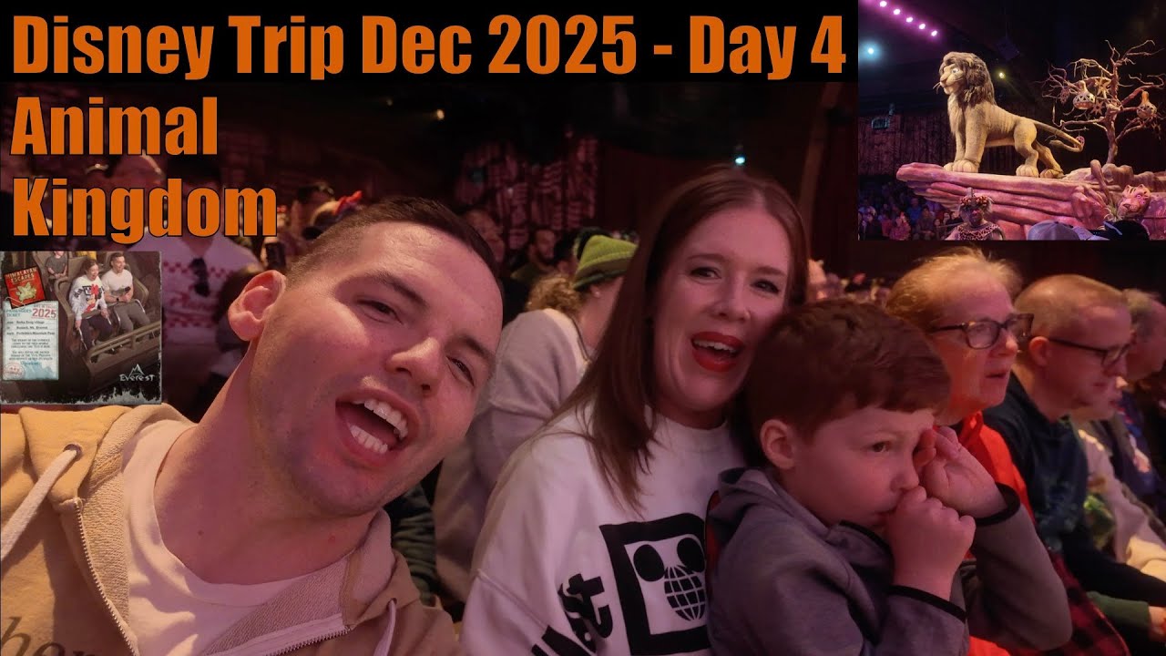 Disney Trip December 2025 | Day 4 - Animal Kingdom | Last Dinosaur Ride!