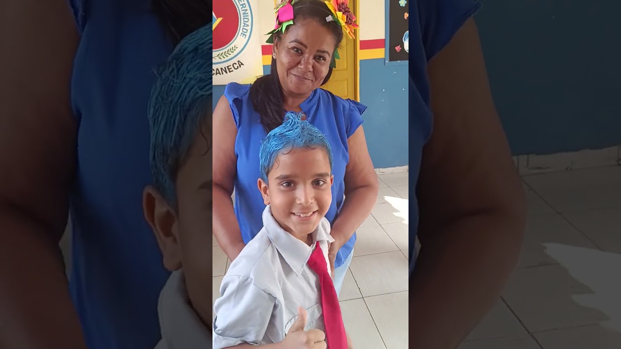 Dia do cabelo maluco, vespertino! Comemorando a semana da criança! 🥳💝🎁
