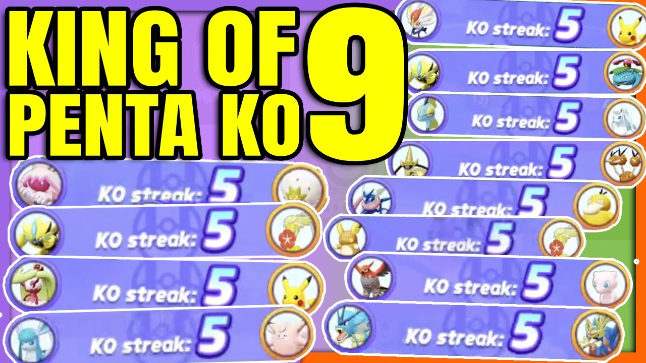 Worlds Best SoloQ Player PENTA 5 KO Compilation 9 | Pokemon Unite