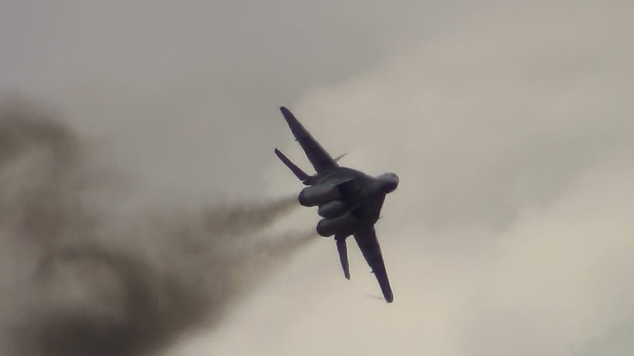 Polish Air Force MiG-29A Fulcrum Rehearsal for RIAT 5th July 2012