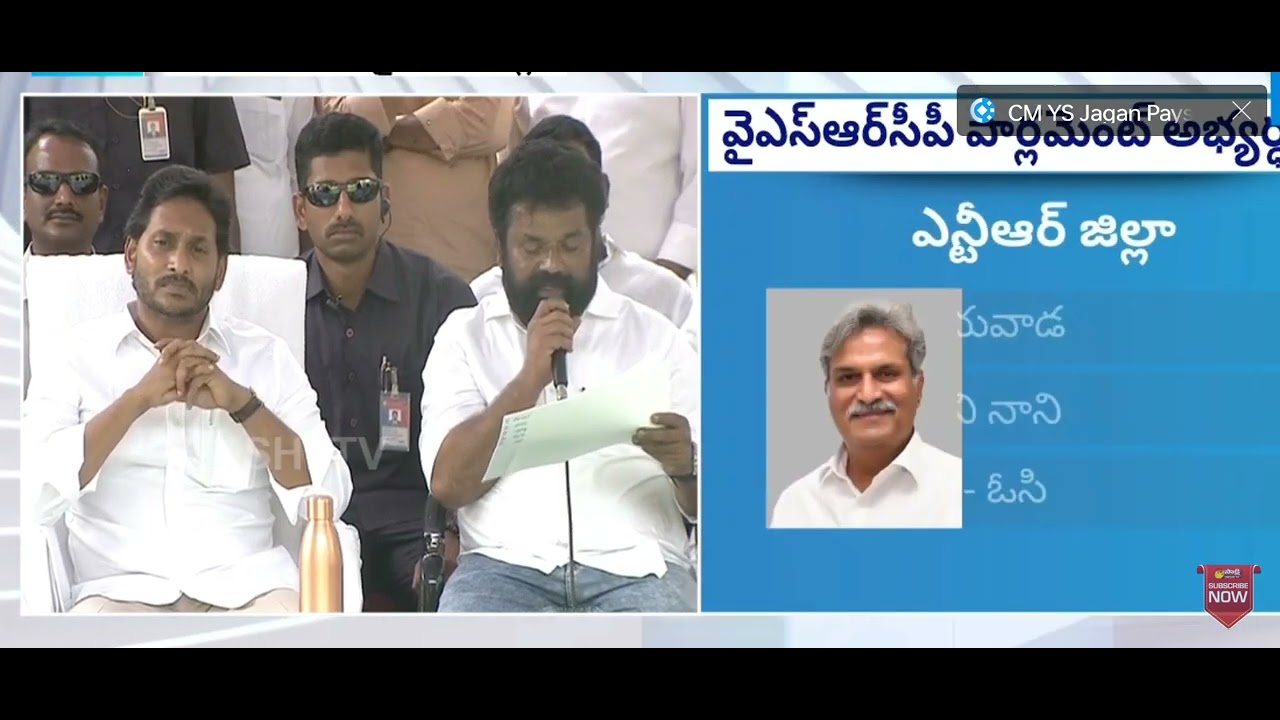 YSRCP MP Candidates Final List | Nandigam Suresh  Speech @ N24