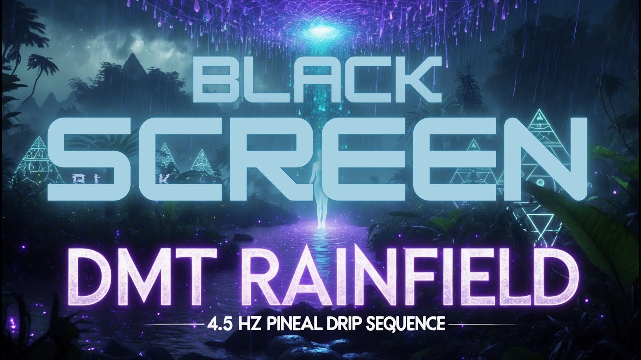 DMT Rainfield | 4.5 Hz Pineal Drip Sequence – Black Screen -  Inner Vision & Subconscious Expansion