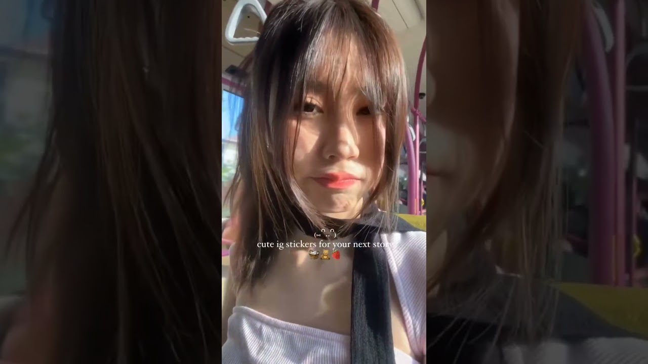 #aesthetic  cute Instagram stickers for your next story 😻 (not my face in the intro)