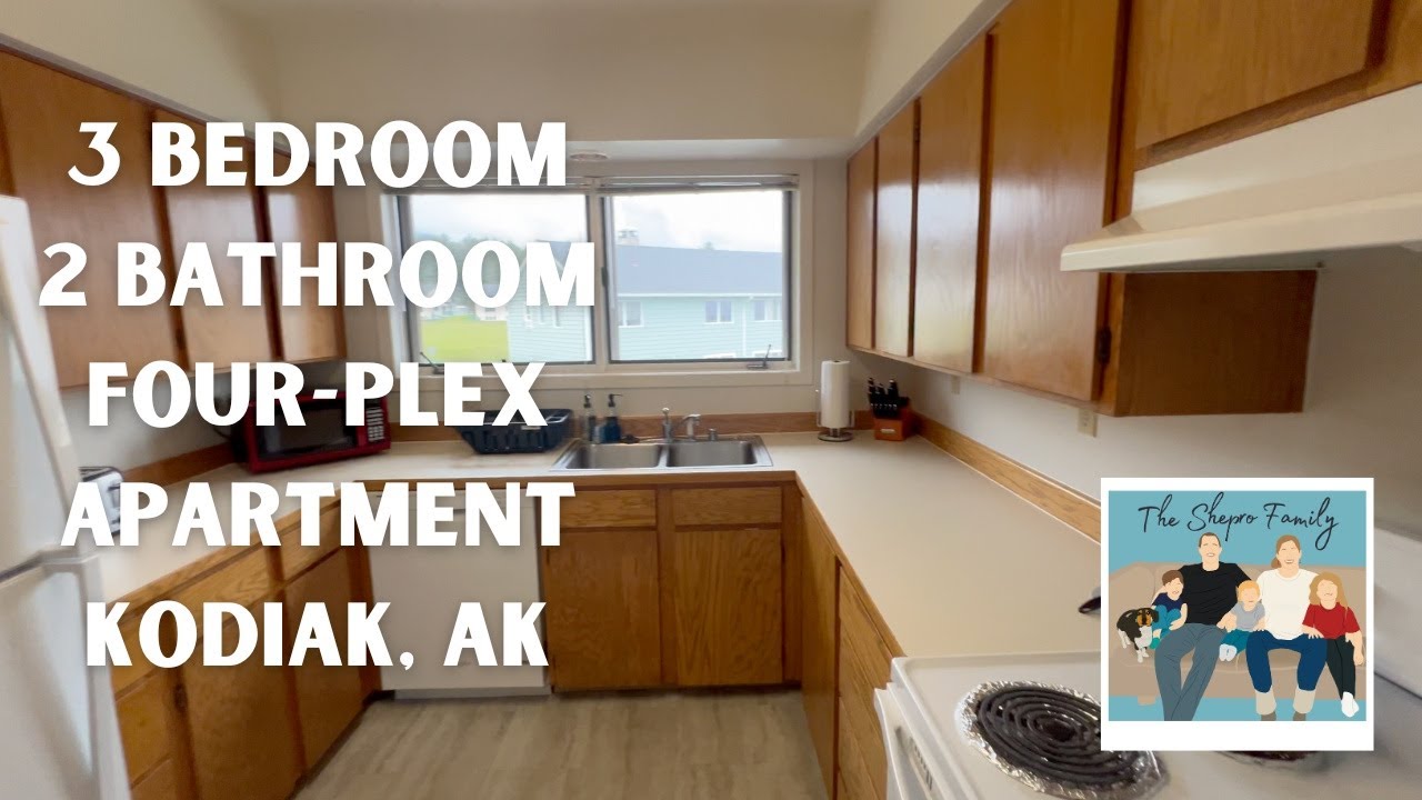 USCG Base Housing Kodiak, Alaska Four-Plex 3 Bedroom 2 Bathroom Apartment Video Tour