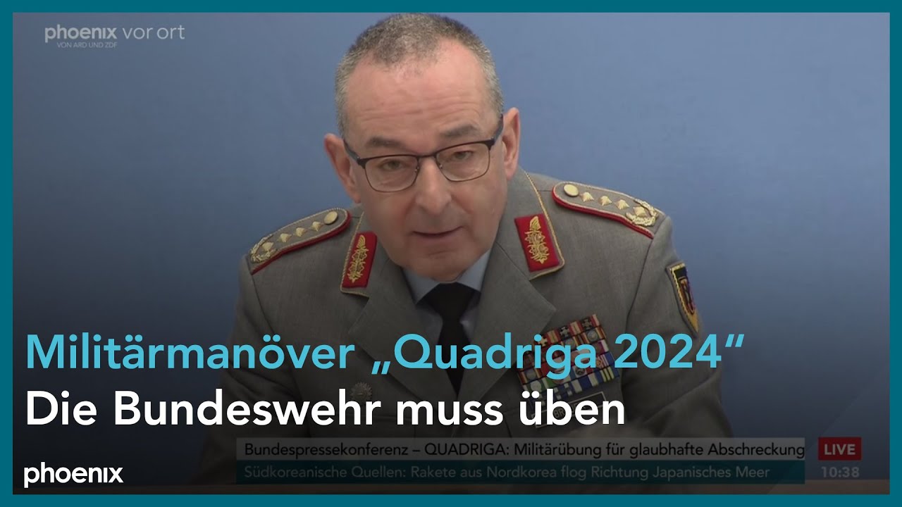 Quadriga 2024: Pressekonferenz mit General Carsten Breuer