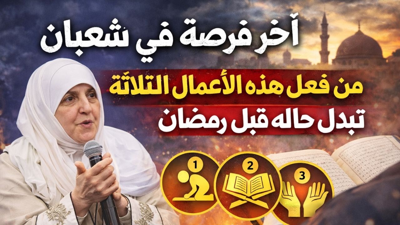 آخر فرصة في شعبان | من فعل هذه الأعمال الثلاثة تبدّل حاله قبل رمضان | د. هيفاء يونس