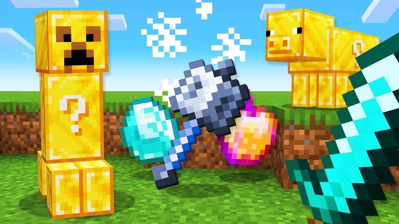 Minecraft, but Every Mob Drops Lucky Blocks...
