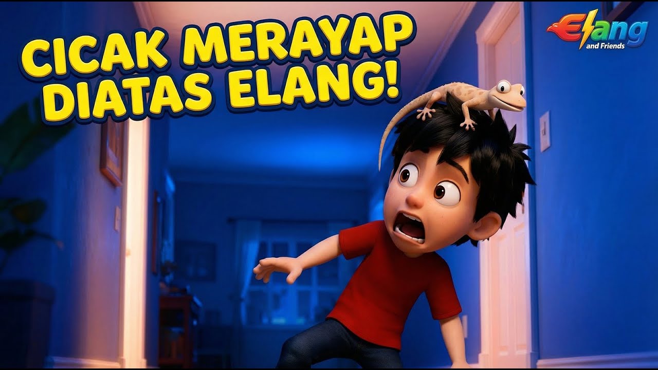 🎶 Lagu anak Cicak cicak didinding || Cicak merayap diatas Elang 😱🦎