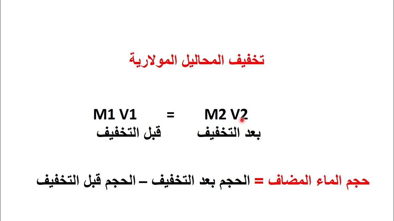 تركيز المحاليل