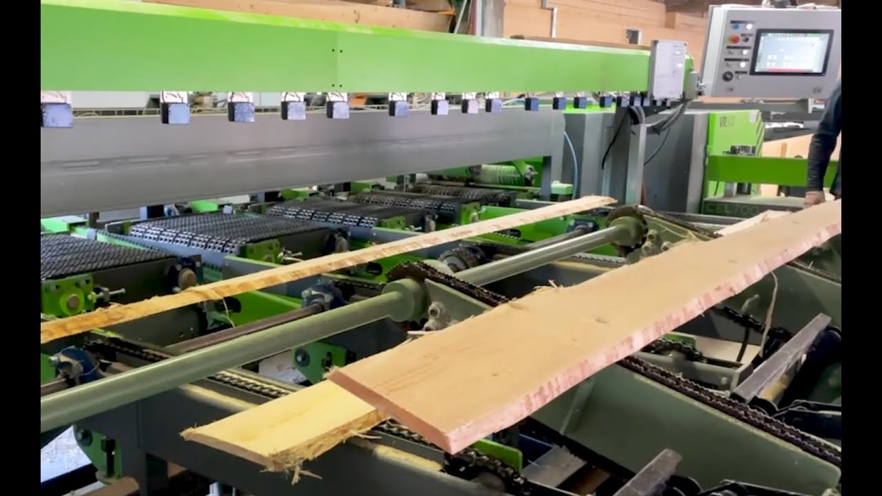 Board edger and multi rip saw with scanning - MEBOR VR 900 S