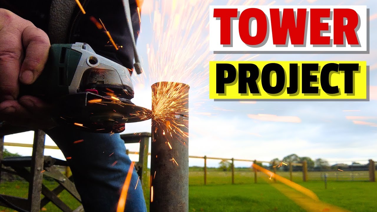 40 ft / 12m Tower Project - Guys and Rotator fitting