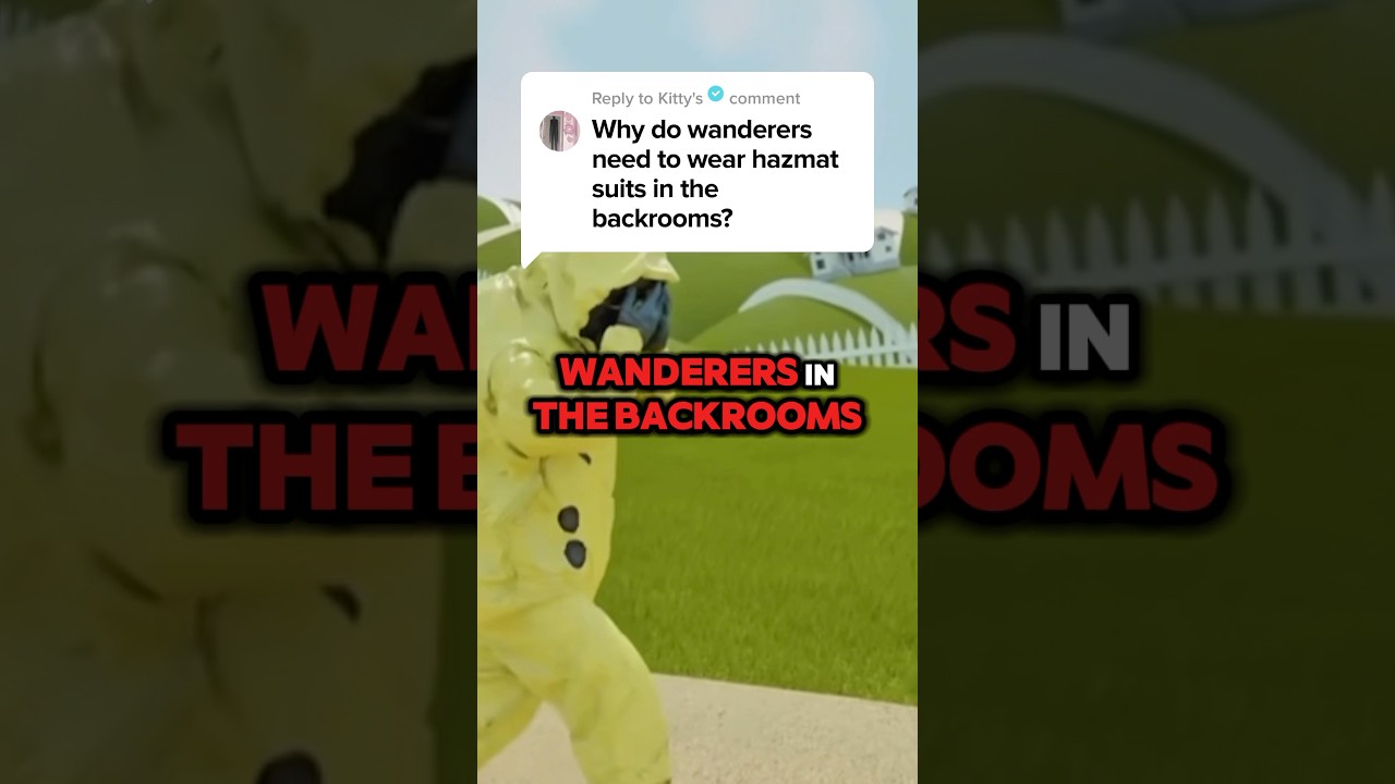 ⚠️WHY DO WANDERERS IN THE BACKROOMS NEED TO WEAR HAZMAT SUITS - FOUND FOOTAGE⚠️ #shorts