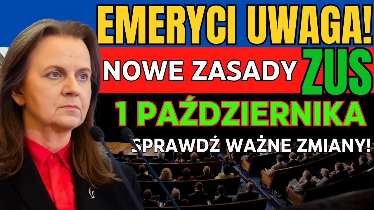 Emeryci Uwaga! Nowe zasady ZUS od 1 października &ndash; sprawdź ważne zmiany!