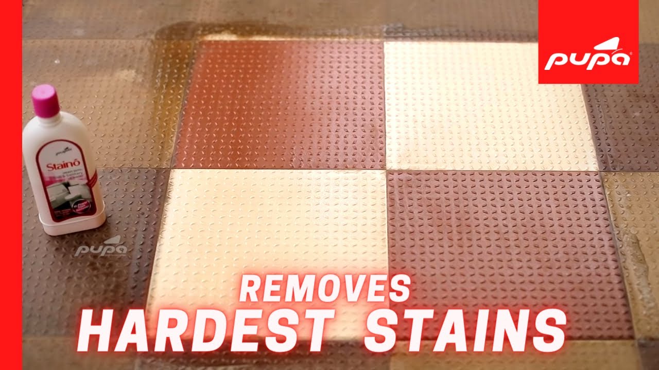 How to clean hard stains on Tiles and Sanitary ware |Pupa Staino Heavy duty Tiles & Sanitary cleaner