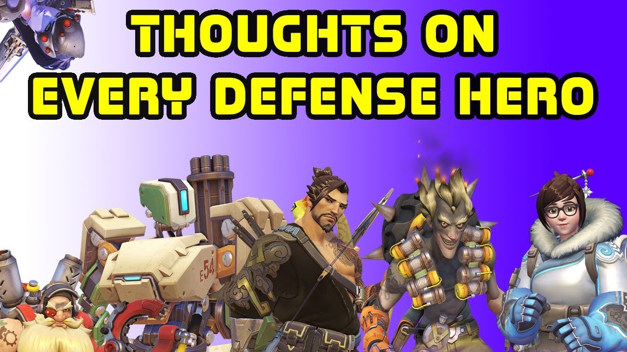 Honest Thoughts on Every Defense Hero - Overwatch Opinion Edition