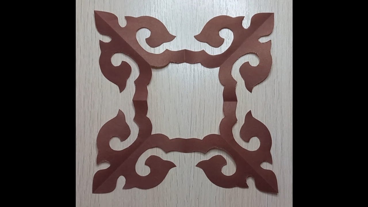 Paper cutting.Ornament /Вырезывание из бумаги. орнамент