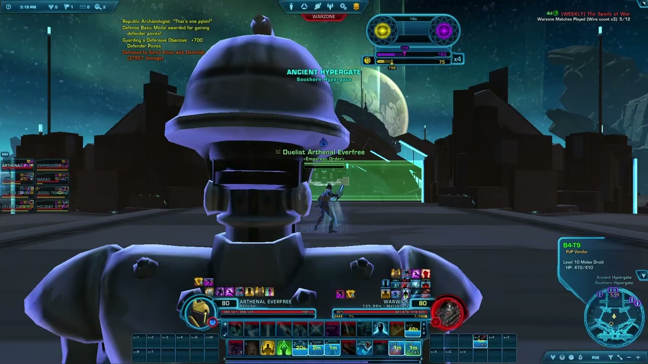 SWTOR 8/7/25 PVP Warzone: I have no idea what I am doing as a Jedi Sentinel