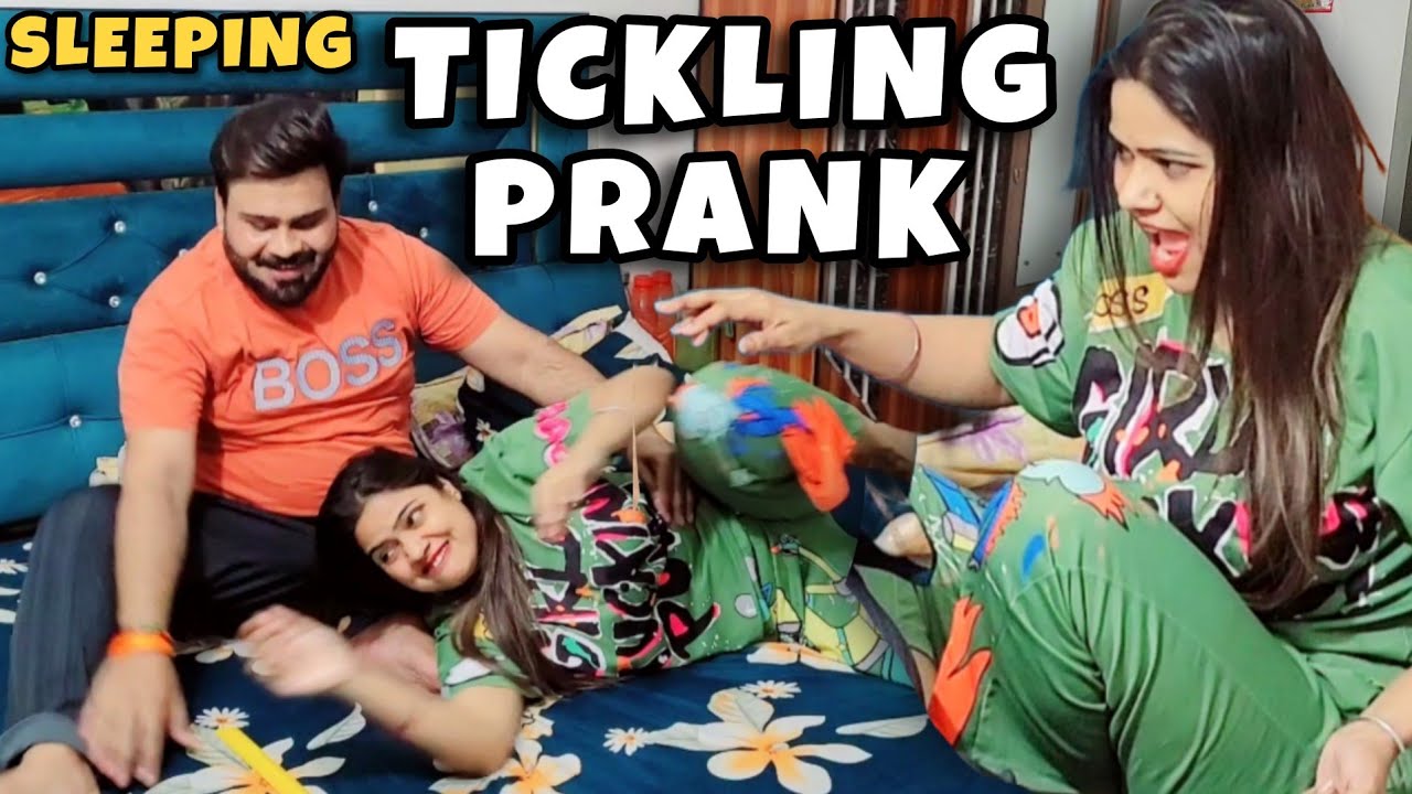 Sleeping Tickling Prank | Prank On Wife | D2 Prank #prankvideo