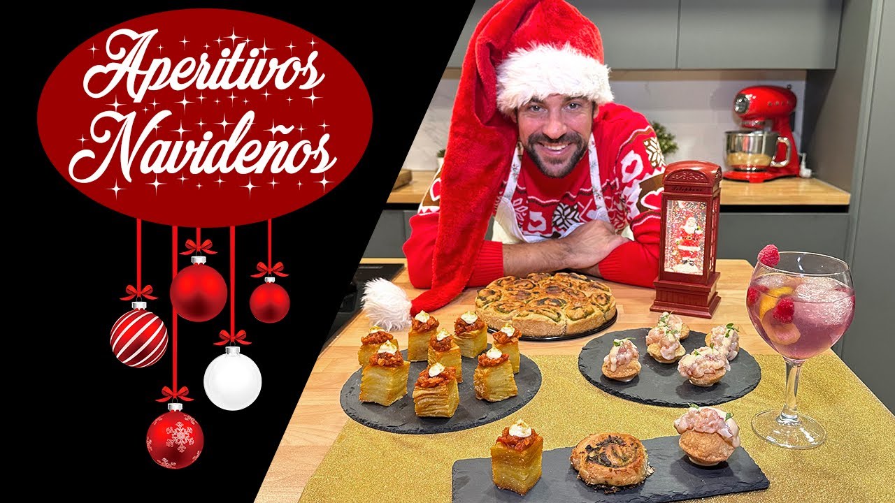 APERITIVOS NAVIDEÑOS: 3 Entrantes Irresistibles y un Cóctel para Brindar 🎄🎅🏼💫