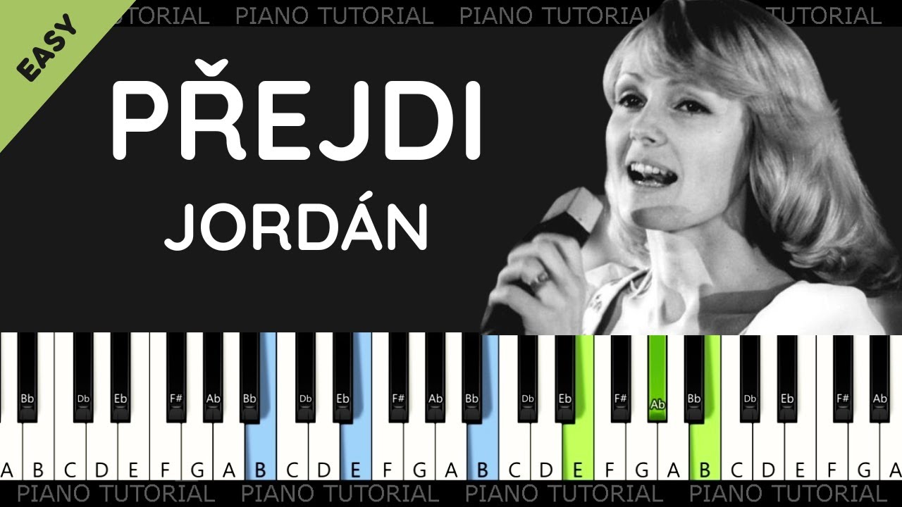 Helena Vondráčková - Přejdi Jordán - film Vlny (piano tutorial | klavír | akordy | české písničky)