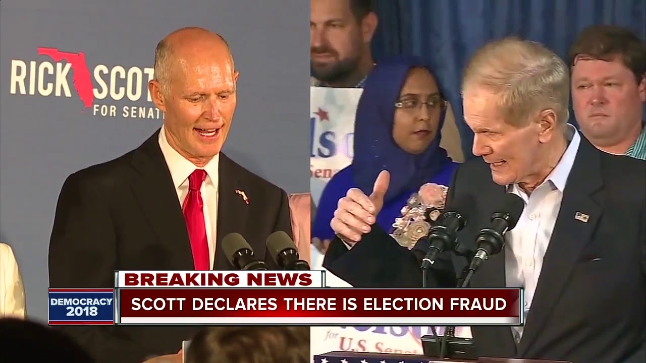 Florida Governor Rick Scott claims election fraud, orders law enforcement investigation