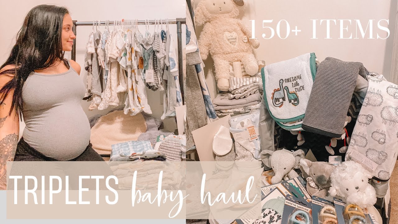 TRIPLETS baby haul *HUGE*- (over 150 items)!!!!!!