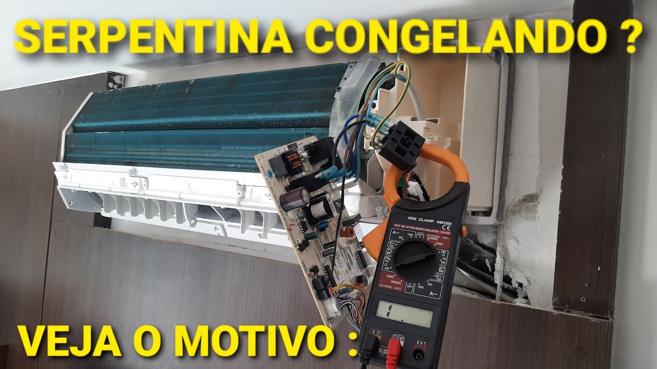 AR CONDICIONADO NÃO DESLIGA A CONDENSADORA E TÁ CONGELANDO TUDO.