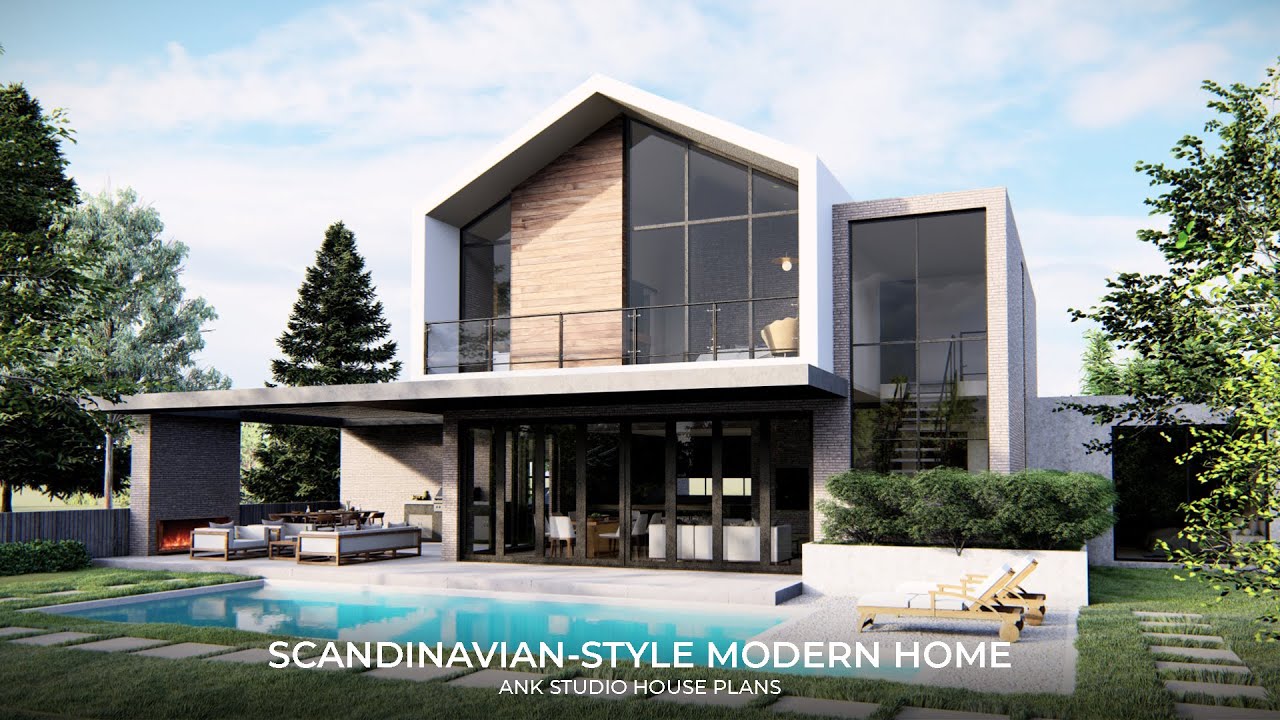 2,500 sq ft Scandinavian Modern House Plan
