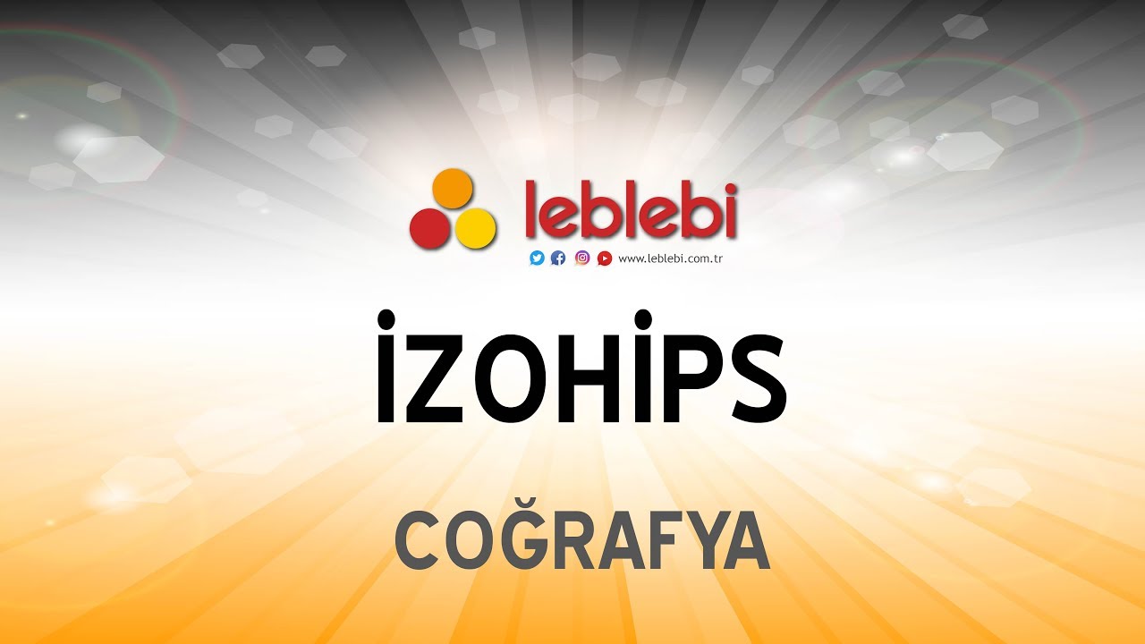 COĞRAFYA - İZOHİPSLER