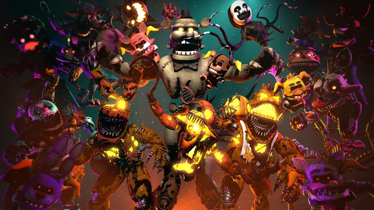 Five Nights at Freddy's Halloween Generations | Speed Art (sfm)
