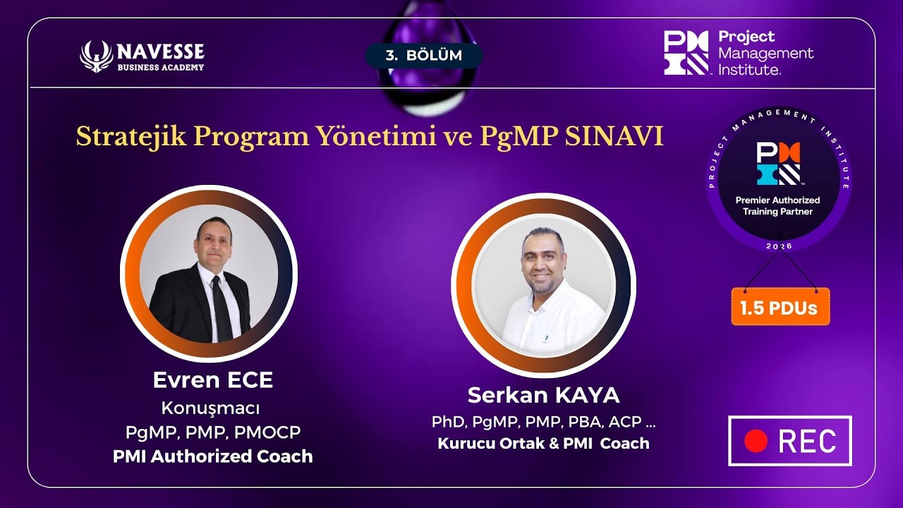 Stratejik Program Yönetimi ve PgMP® Sınavı | Bölüm 3 | PMI Authorized Training