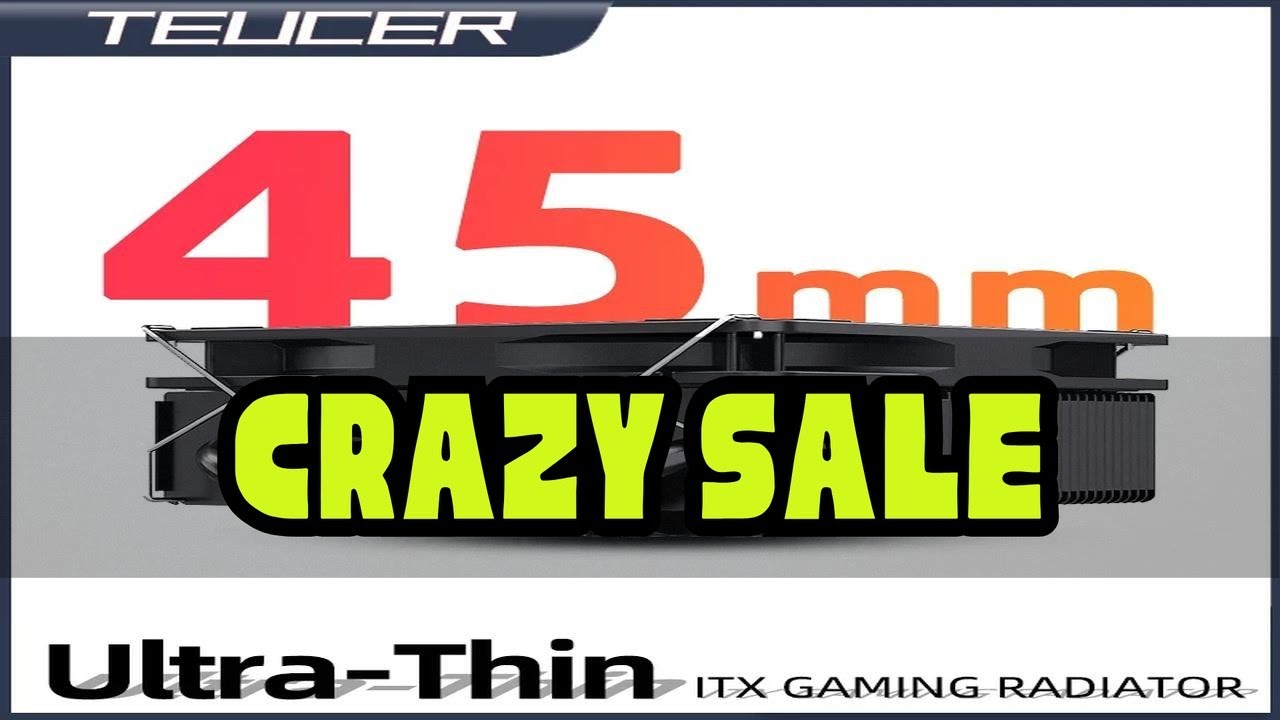 Teucer Height 45mm CPU Cooler ITX Small Case Ultra-Thin Air Cooling Radiator for Intel LGA 1150/120