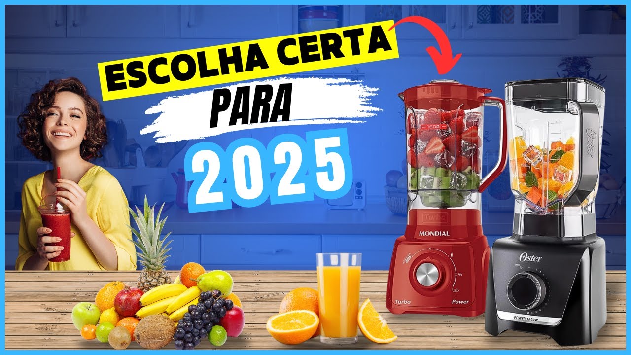 OS 5 MELHORES LIQUIDIFICADORES DE 2026!✅ QUAL O MELHOR LIQUIDIFICADOR Custo-benefício PARA COMPRAR?!