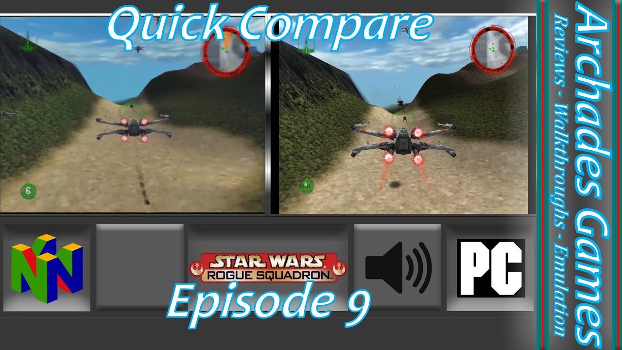 Star Wars Rogue Squadron PC vs Nintendo 64
