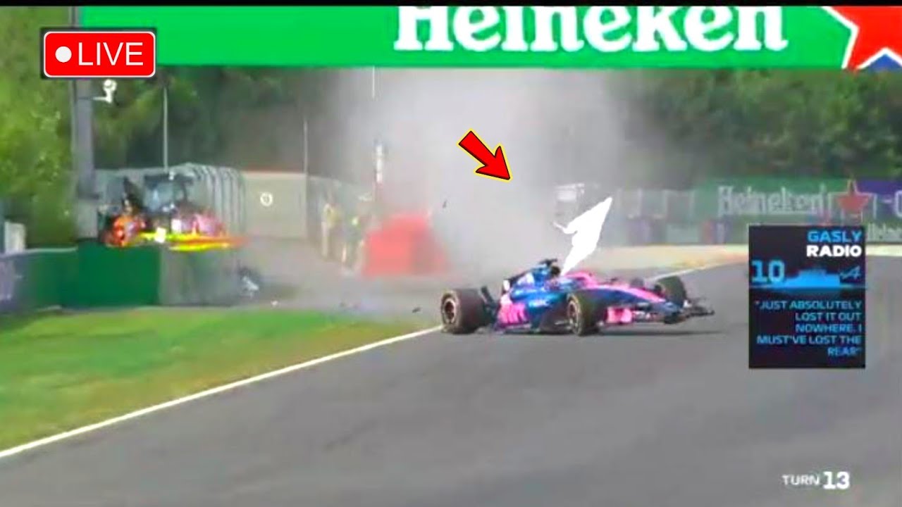 Pierre Gasly Huge Crash During FP2 at Belgian Grand Prix 2026 | Spa Horror Crash