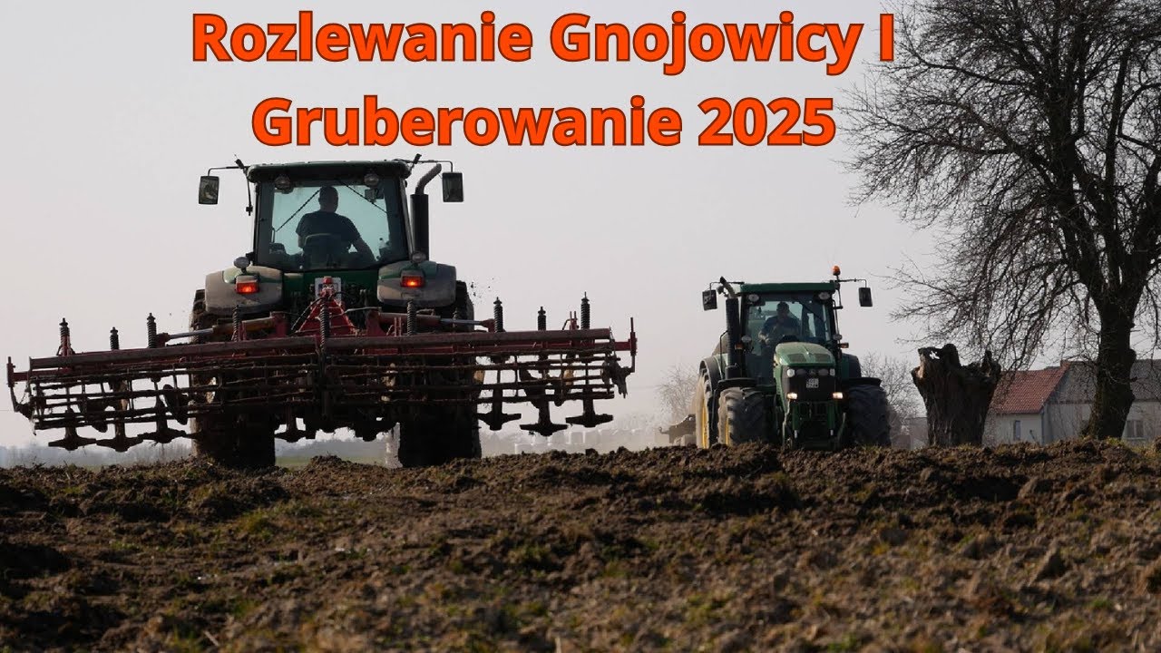 ☆Rozlewanie Gnojowicy I Gruberowanie 2025 W U.R.Krystian Skrobiszewski☆ 3 John Deere w Akcji🔥