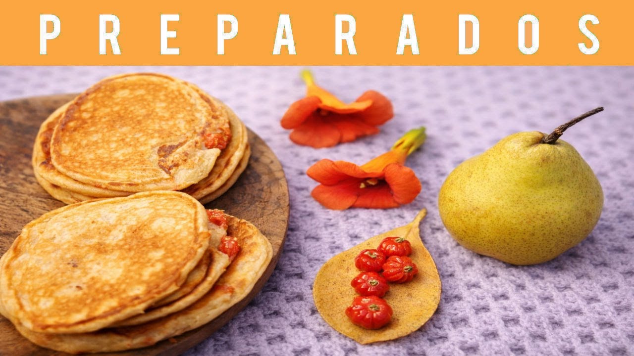 🟢Panqueques de PITANGA y PERA (Receta) 🥞 Surinam / Cayenne / Brazilian Cherry & Pear Pancakes Recipe
