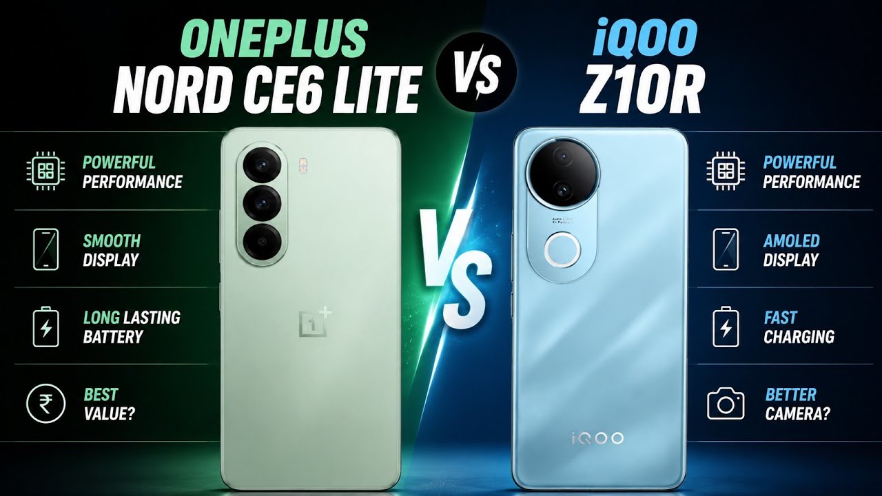 OnePlus Nord CE6 Lite против iQOO Z10R: игровой тест ⚡