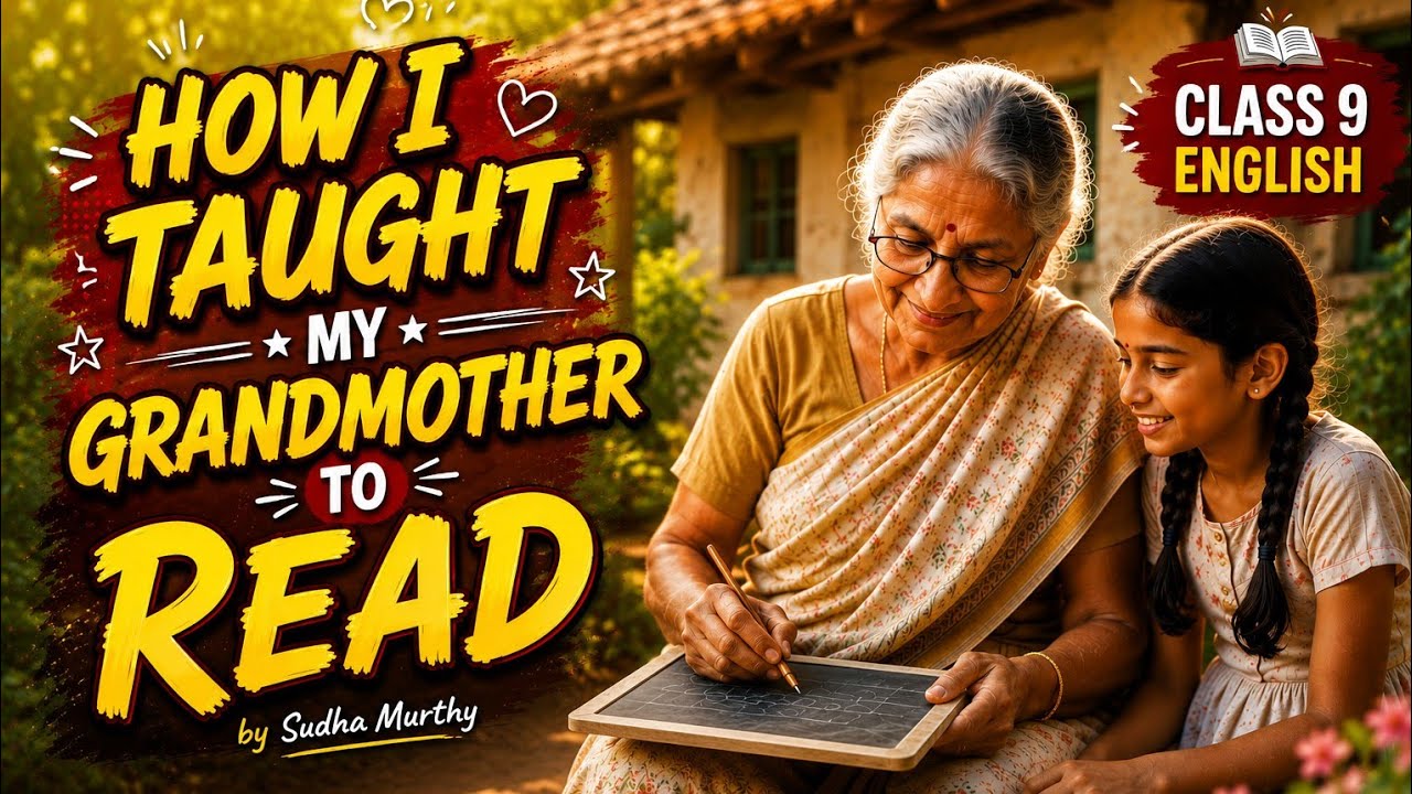 How I Taught My Grandmother to Read | Beautiful  Animation | Class 9 | Kaveri | Easy Explanation