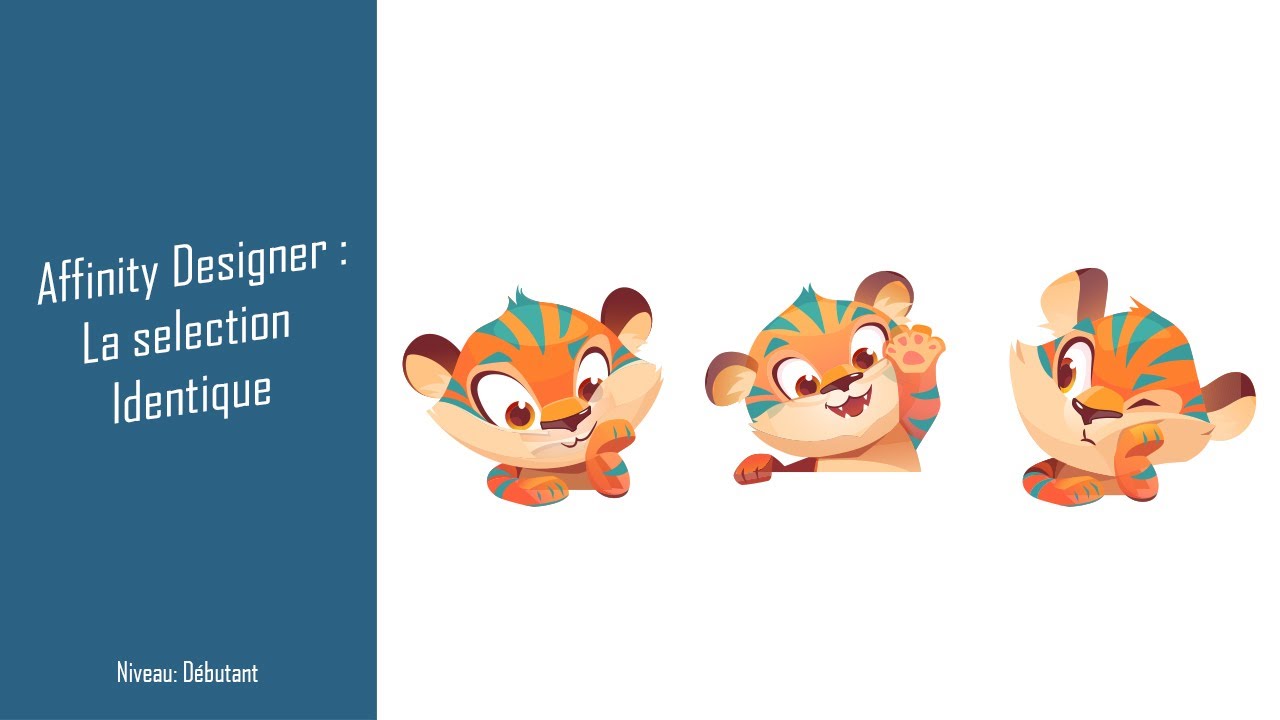 Les sélections identique dans Affinity Designer