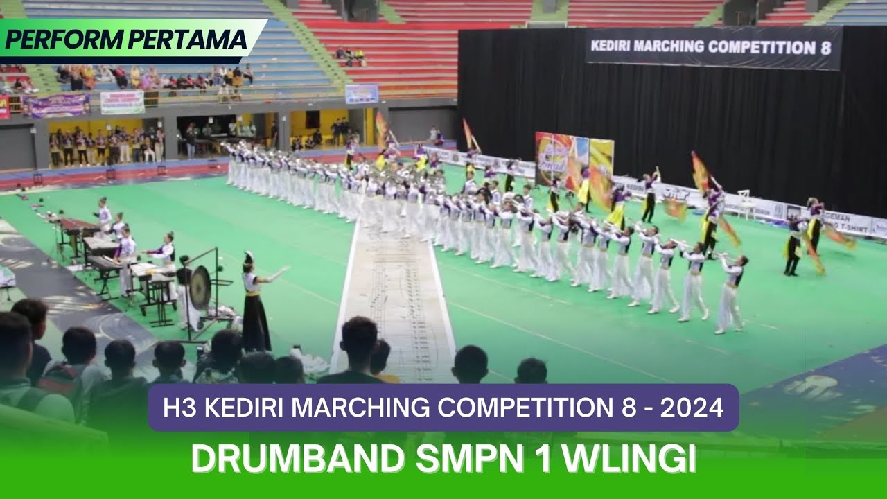 (H3) Drumband SMPN 1 Wlingi Blitar Perform Pertama - Kediri Marching Competition 2024