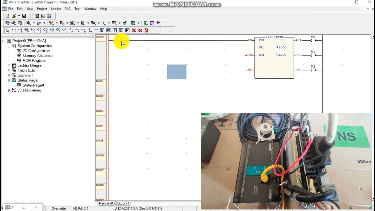 Fatek PLC and Yasakawa Servo Control