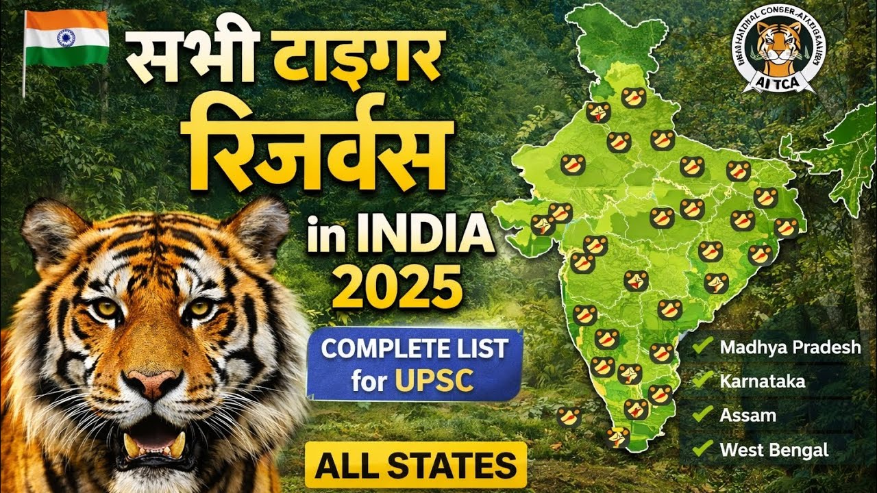 Tiger reserves 🐯 of india very important topic👍 . clearing all doubt in one video ✨
