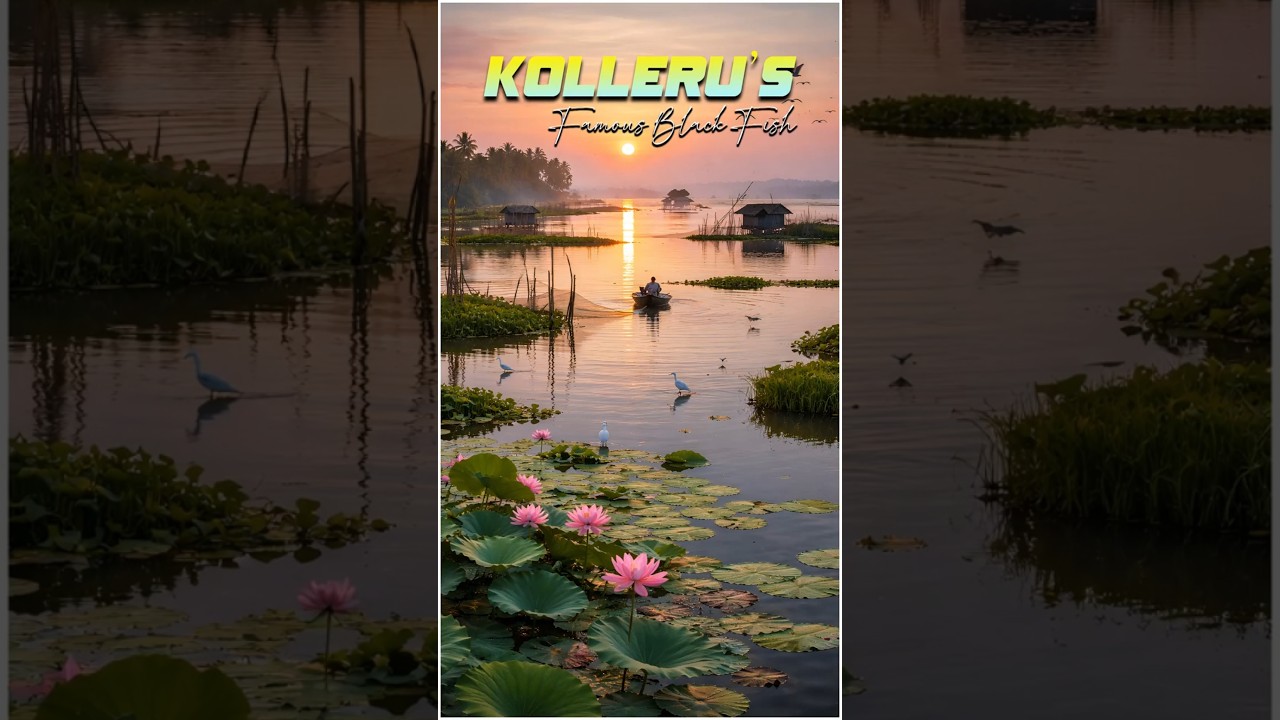 Kolleru Lake’s Famous Black Fish 🐟 | Village Fishing Life at Sunrise 🌅 | Amigos IAS Academy