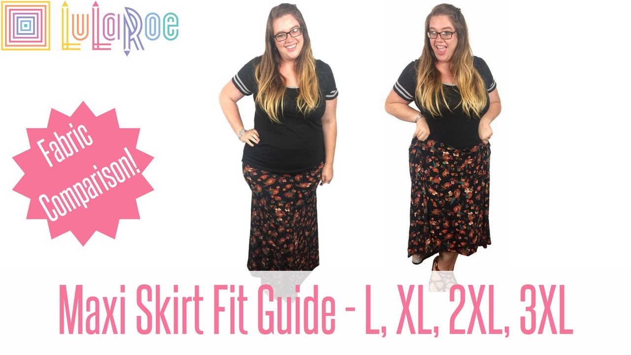 LuLaRoe Maxi Skirt - Fit Guide with Plus Size Try on and Twirling