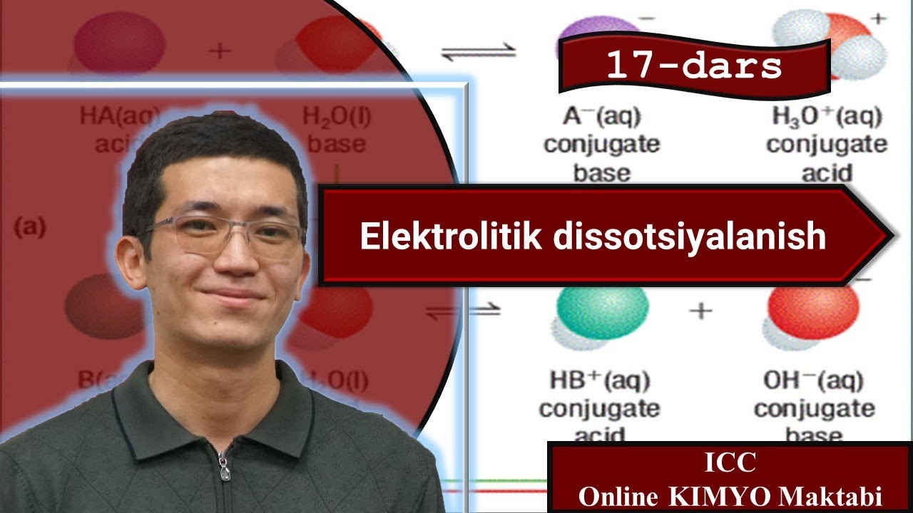 Elektrolitik dissotsiyalanish | 17-dars